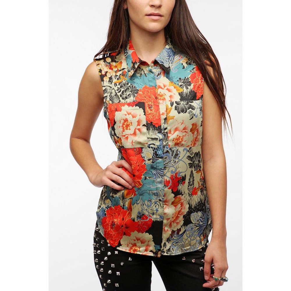 Silky Floral Blouse